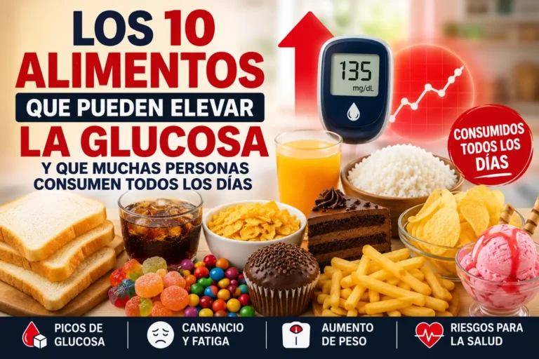 Los 10 alimentos que pueden elevar la glucosa y que muchas personas consumen todos los días