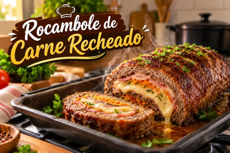 Rocambole de Carne Recheado