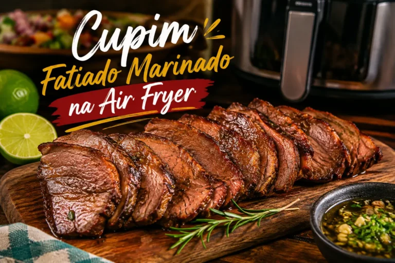 Cupim Fatiado Marinado na Air Fryer