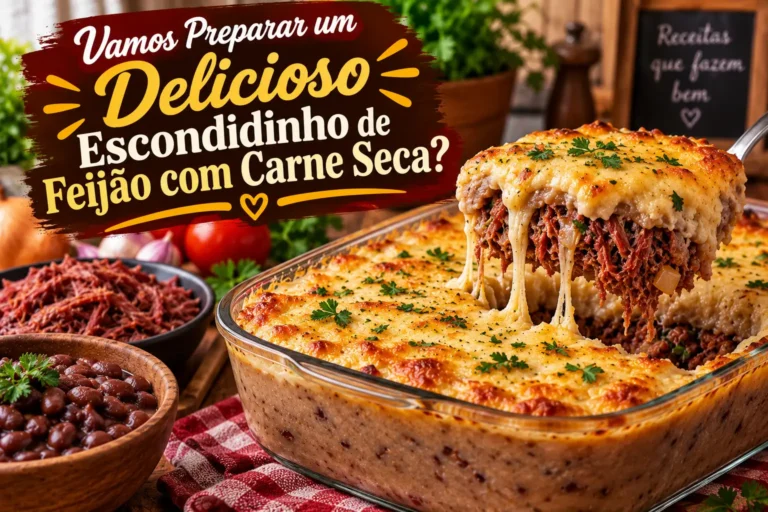 Escondidinho de Feijão com Carne Seca